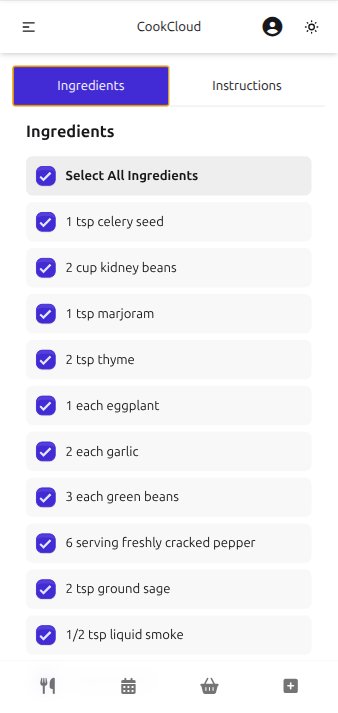 Ingredients Tab