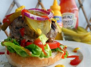 An American Beef Burger